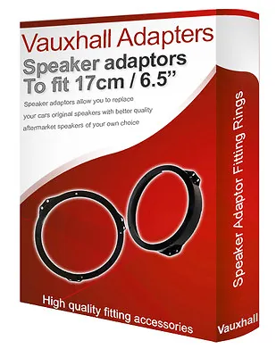 Vauxhall Corsa D Speaker Adapter Pods Front Door 17cm 6.5” Adaptor Rings • £15.99