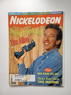 Nickelodeon Magazine - September 1996 Issue #24 - Tim Allen Cover With Poster • $20