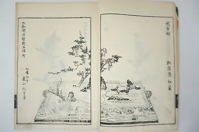Japanese Vintage Book With 50 Ikebana Flower Arrangement Woodblock Print 0105E26 • $118