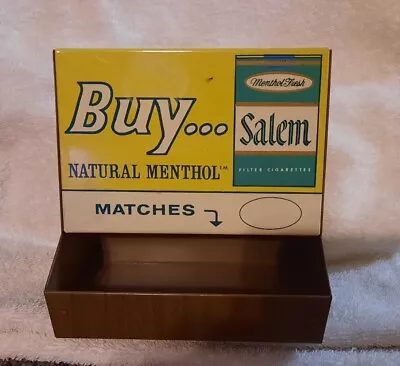 Vintage Salem Cigarette Metal Matchbook Display • $50