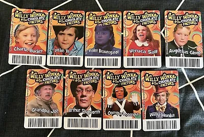 WILLY WONKA Coin Pusher Full 9 Card Set Arcade Timezone - Without Golden Ticket • $13.95