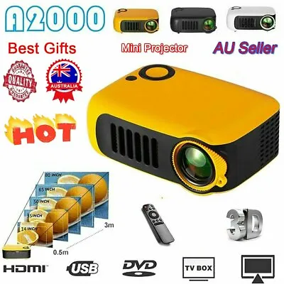 $71.79 • Buy Mini Portable Pocket Projector HD 1080P LED Home Theater Video Projector HDMI AU