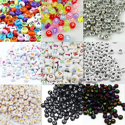 500pcs Quality Mixed Alphabet Letter Beads For Crafts Jewellery Making Projects • £5.38