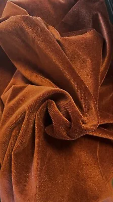  Rust  Micro Suede Fabric By The Yard 56” Wide Upholstery 20+ Yds. Available • $12.99