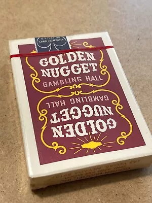 Vintage Golden Nugget Gambling Hall Red Playing Cards New In Box • $59