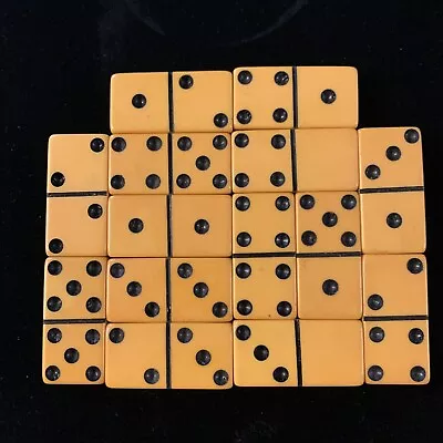 $29.90 • Buy Vintage Bakelite Butterscotch Dominoes Lot (14)