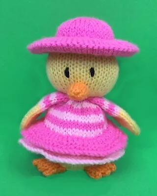 KNITTING PATTERN - Cherry Chick Chocolate Orange Cover / 16 Cms Easter Toy • £3.25