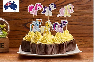 12 X My Little Pony CUPCAKE CAKE TOPPERS Party Decoration Children Birthday * • $4.40