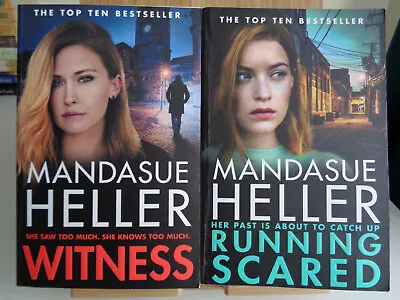 2 X MANDASUE HELLER Thriller Fiction Book Bundle (Pan 2020-2022) (#193) • £2.99