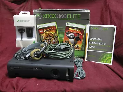 XBox 360 Elite + Drive AV Cable  Headset Charge&play Pack - NO POWER SUPPLY • $134.99