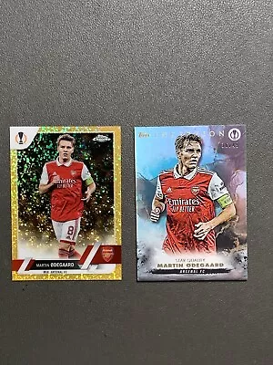 2022 Topps Chrome Inception MARTIN ODEGAARD Gold Mini Diamond /49 /50 ARSENAL! • $7.50