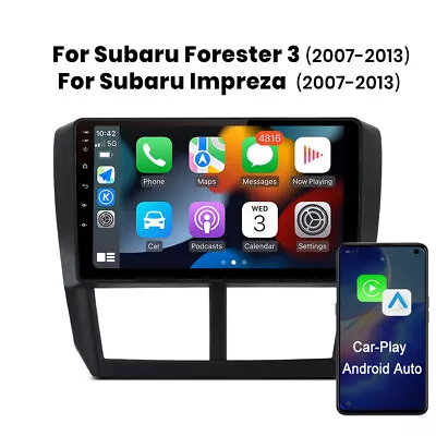 For Subaru Forester Impreza 2007-2013 Car Stereo Radio Android 12 WIFI CarPlay • $109.99