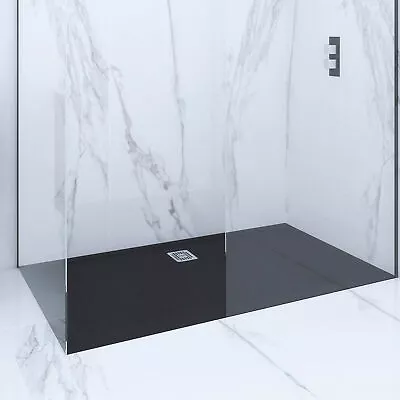 RAK Feeling Bath Replacement Rectangular Shower Tray 1700mm X 900mm Black • £614.95