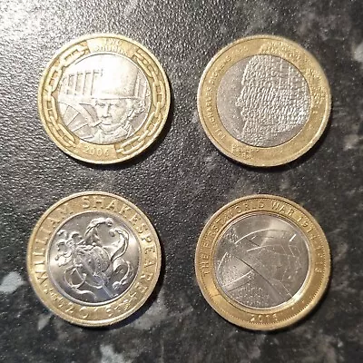 Two Pound Coin Job Lot Bundle 4 X £2 Pound Coins Circulated  Possible Mistrikes? • £18.95