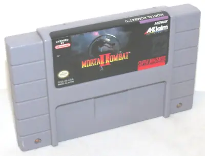 MORTAL KOMBAT II - Cartridge Only - SNES Super Nintendo 1992 Tested / Works! • $17.99