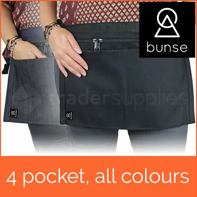 Bunse 4 Pocket Market Trader Money Bag Cash Belt Pocket Pouch Black Navy • £18.99