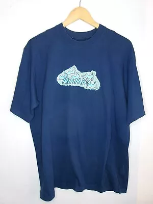 Vintage Mambo Shirt Mens Size Medium Blue Like Rabbits Rare • $58.72