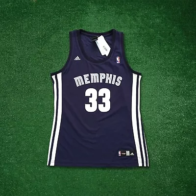 Marc Gasol Adidas Memphis Grizzlies Official Women's Away Navy Blue Jersey • $39.99