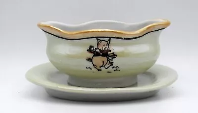 Three Little Pigs Vintage Japan Tea Set Gravy Boat • $23.74