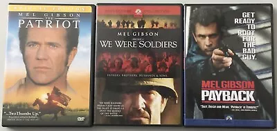 Mel Gibson DVD Movies; Patriot Payback We Were Soldiers • $12