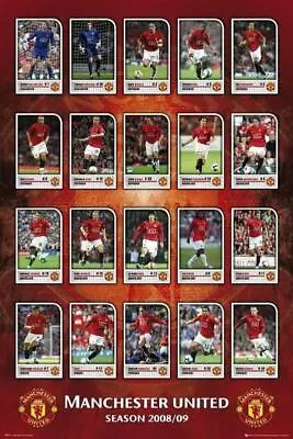 Manchester United Squad Profiles 2008-09 - Maxi Poster 61cm X 91.5cm • $11.91