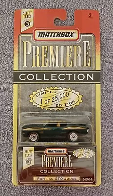 1995 Matchbox  Pontiac GTO Judge Premiere Collection 1 Of 25000 New In Package • $13.95