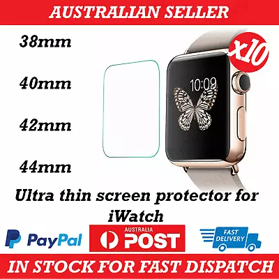 X10 Apple Watch 1/2/3/4/5/6/SE Ultra Thin Screen Protector IWatch 38/42/40/44mm • $14.99