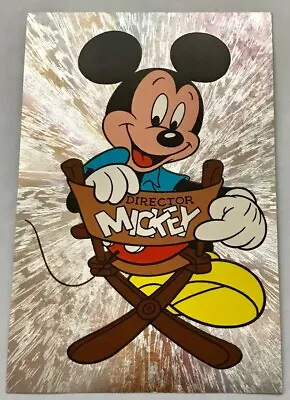 £13.87 • Buy Vintage Disney Mickey Mouse Foil Postcard Director Chair Mickey HS Crocker
