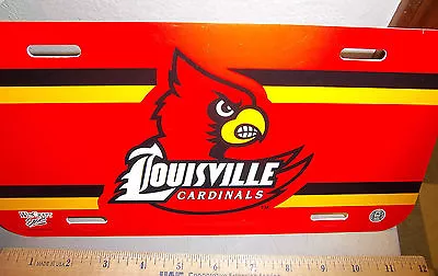 University Of Louisville Cardinals NCAA Team Plastic License Plate Made In USA • $5.99