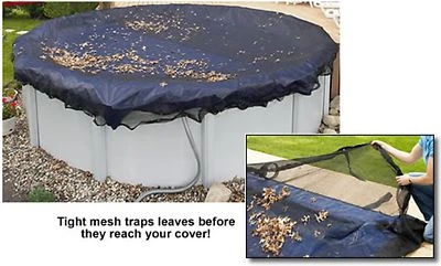 $87.99 • Buy Above Ground Pool Leaf Net For Oval Pools Black Mesh