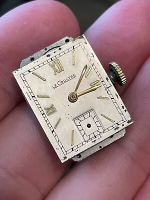 Vintage Lecoultre Manual Wind Men's Watch Movement Running Cool Piece! • $149.99