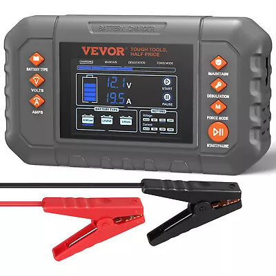 VEVOR Smart Battery Charger 20A Lithium LiFePO4 Lead-Acid Car Battery Charger • $53.99