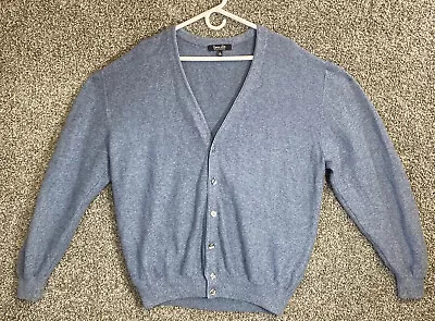 Cypress Links Cardigan Sweater Mens XL Blue Button Up Relaxed Casual Sportswear  • $11.84