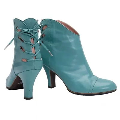 Vivienne Westwood Back Lace Up Heel Boots Size 35.5(K-128916) • $342