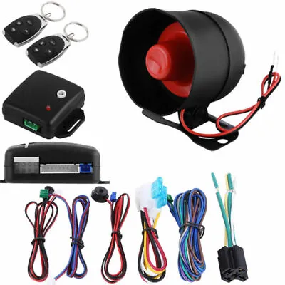 Auto Car Alarm Security System Keyless Entry& 2 Remote Anti Theft Universal K9H3 • $23.48