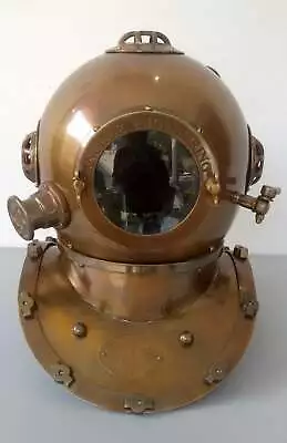 U.s Navy Mark Iv Diving Helmet Brass Full Size 18 Inch Morse Anchor Engineering • $159.99