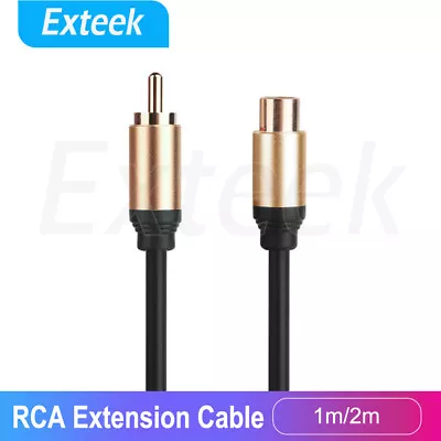 RCA Male To Female Extension Cable Audio Video AV Coaxial Extender Cord • $7.95