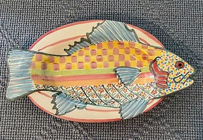 Vintage New Mackenzie-Childs Large Fish Platter From Days Of Victoria & Richard • $149.99