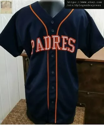 MLB San Diego PADRES Stitched Logo Vintage Off The Bench YOUTH Jersey XL 18/20 • $28.99