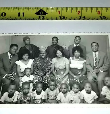 Nigerian Group Photo Portrait Family Vintage Photography Black African American • $90