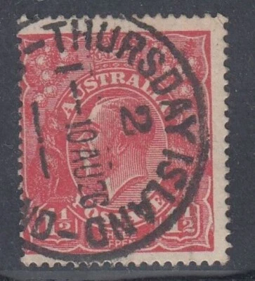 $5 • Buy 1½d RED KGV, THURSDAY ISLAND Postmark