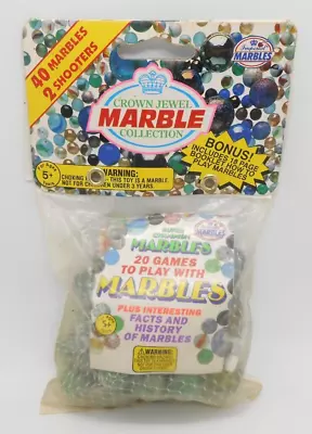 Imperial Marbles Crown Jewel 42 Marble Collection New 1995 With Booklet • $15