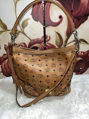 MCM Visetos Cognac Hobo Crossbody • $169