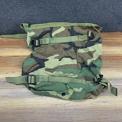 US Military Surplus MOLLE Radio Pouch Woodland Camo Main Pack Rucksack • $12