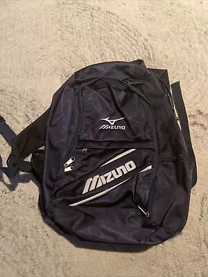 Mizuno Backpack Large Organizer Bat Pack Series Equipment Bag Glove Grip Blue/bk • $50