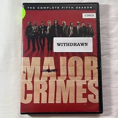 Major Crimes: The Complete Fifth Season (DVD 2016) Z18 • $15.75