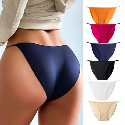 Sexy Women Silky Seamless Panties G-string Thong Brief Bikini Lingerie Underwear • $7.99