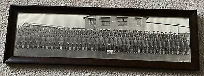 Vintage Photo Military Camp Grant Rockford Il Framed Panoramic Ww1 Co D 331st Bn • $14.99
