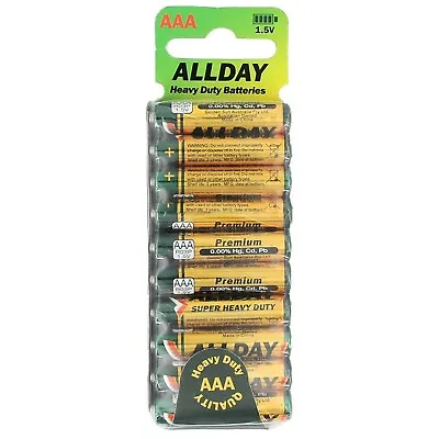 10pcs ALLDAY AAA Batteries Heavy Duty Extra Long Life Battery Brand New • $5.70