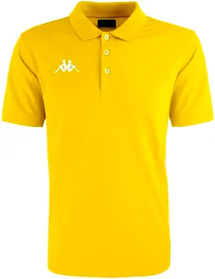 KAPPA  Peglio Cotton Polo Shirt - Yellow - M • £6.99